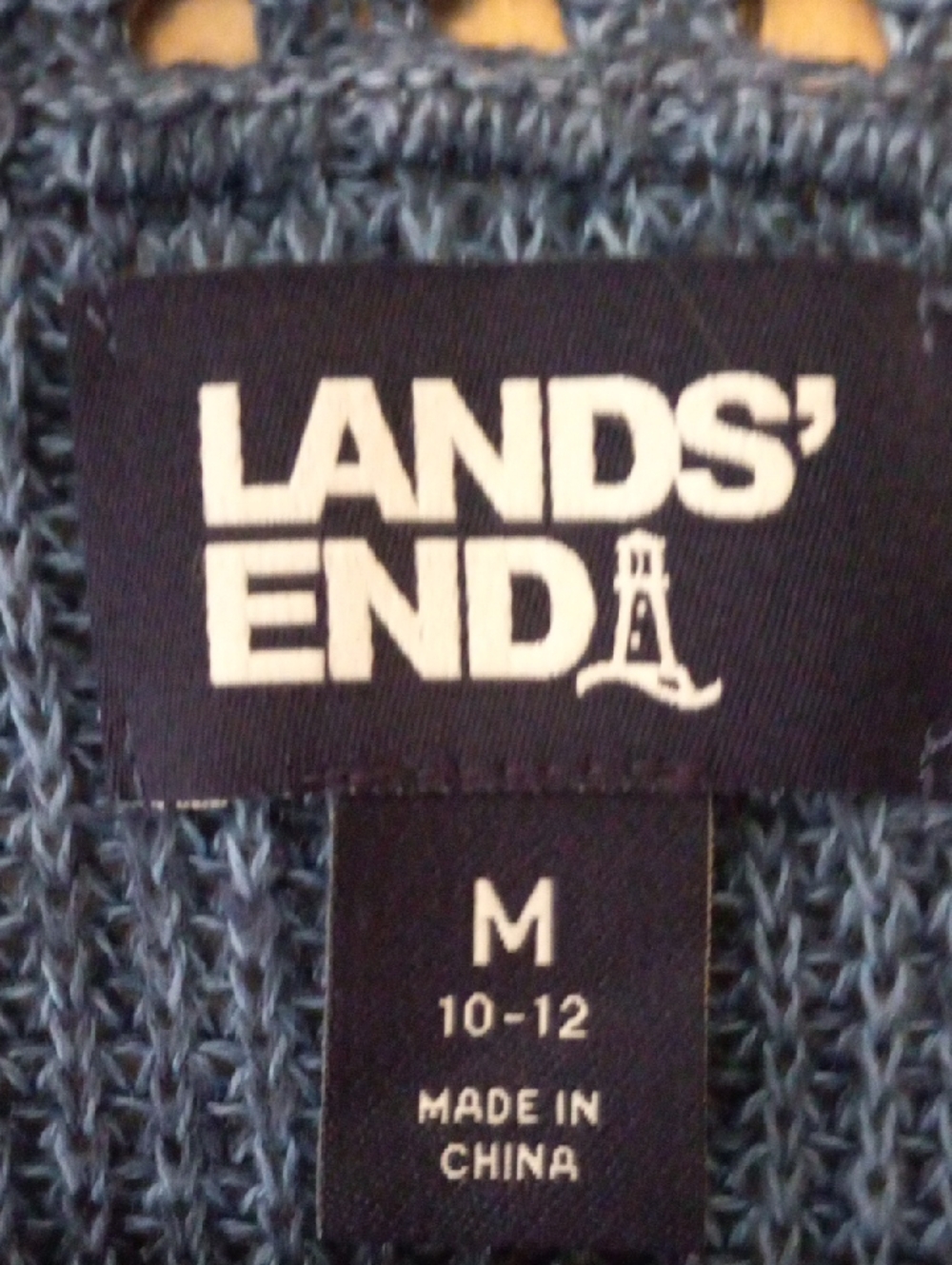 Lands' End Linen/Cotton Sweater - Picture 2 of 8